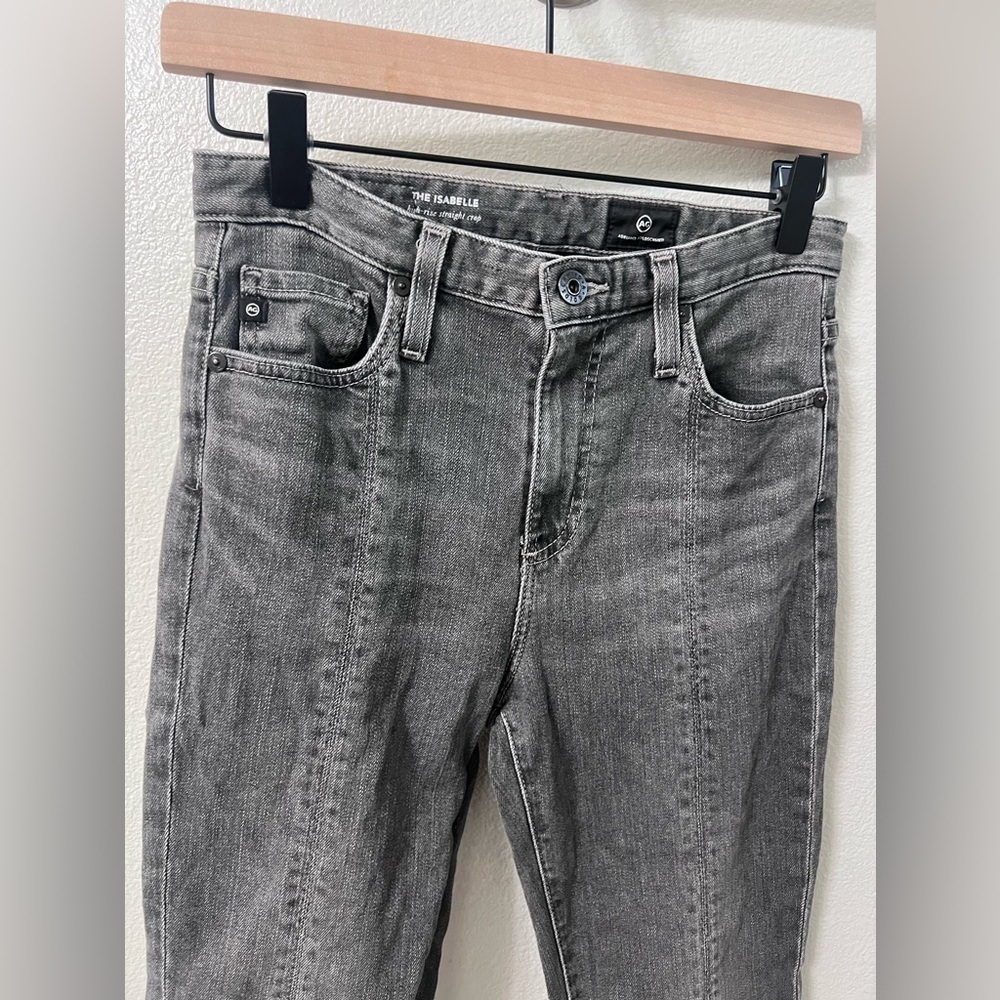 AG Adriano Goldschmied Isabelle High Rise Straight Crop Jeans 25R - Picture 4 of 10